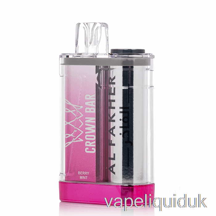 Al Fakher Crown Bar Crystal 9000 Disposable Berry Mint Vape Liquid